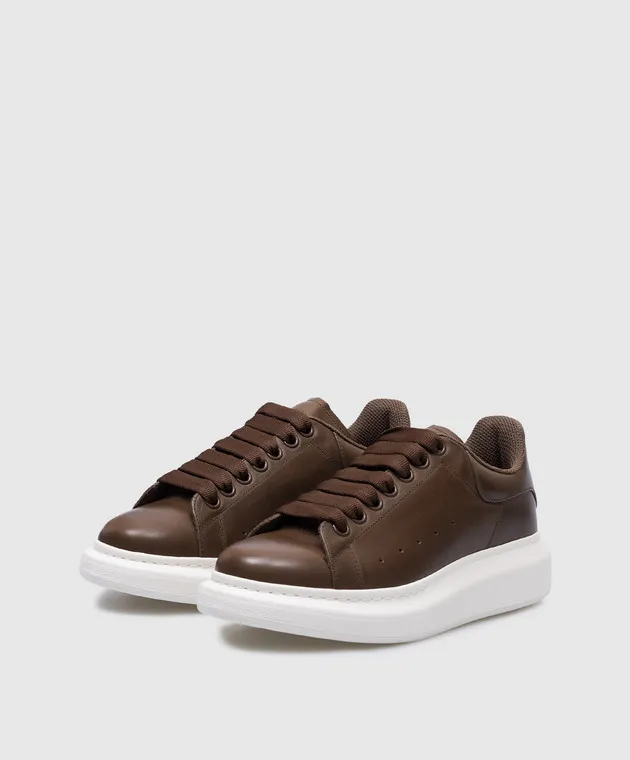 Alexander McQueen Brown leather sneakers