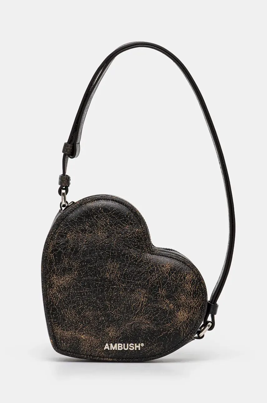 Ambush Crackle Heart Shoulder Bag