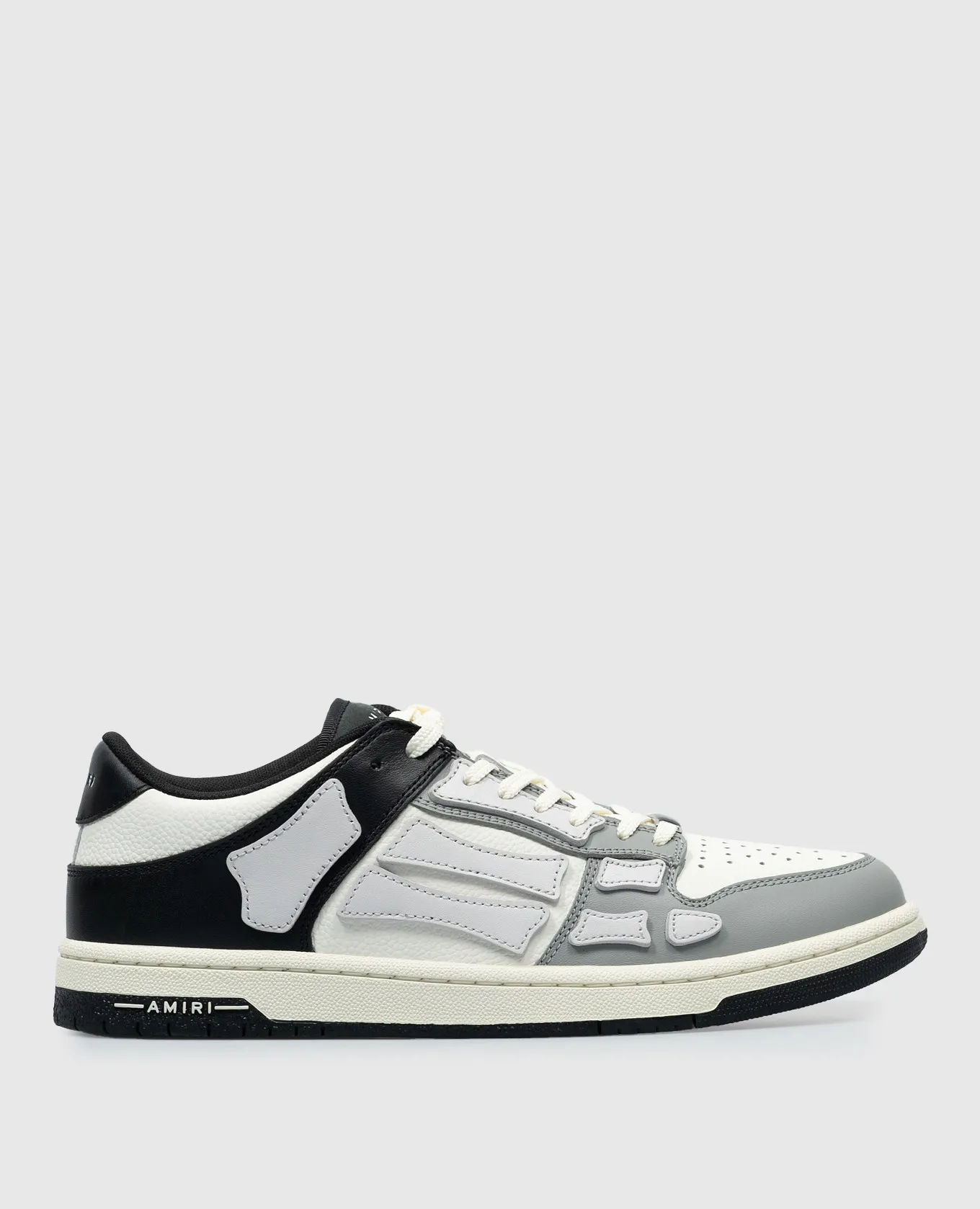 AMIRI SKEL gray leather sneakers