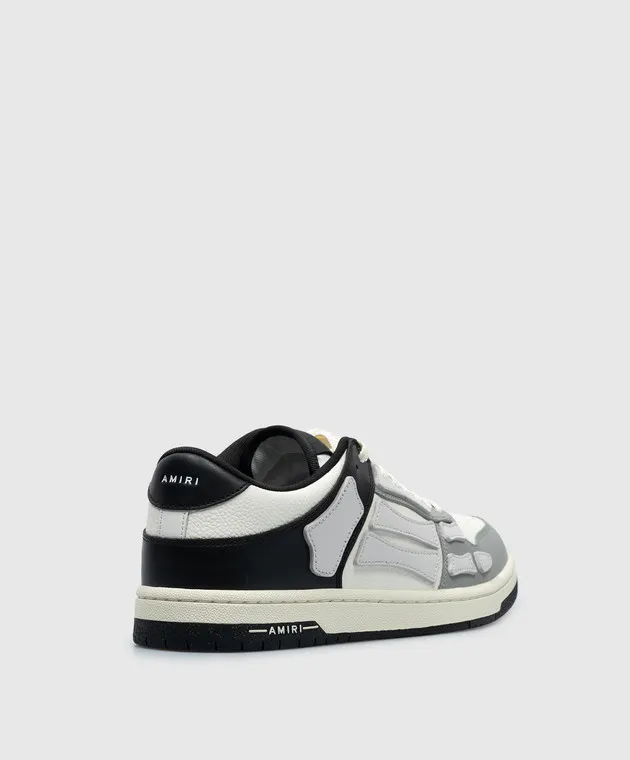 AMIRI SKEL gray leather sneakers