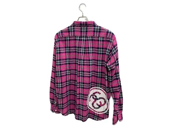 Autre Marque ****Camisa de manga larga de franela a cuadros STUSSY Negro Rosa 