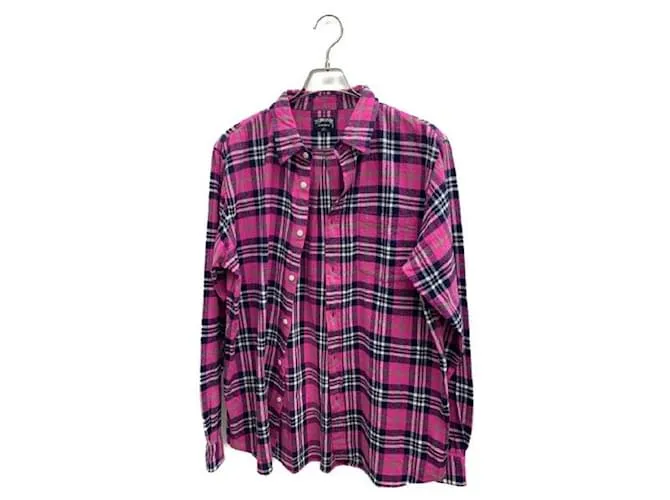 Autre Marque ****Camisa de manga larga de franela a cuadros STUSSY Negro Rosa 