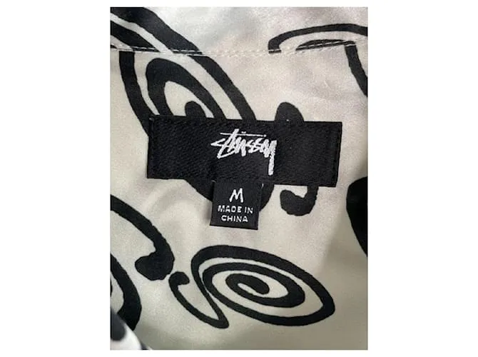 Autre Marque ****Camisa de manga larga STUSSY Negro Blanco 