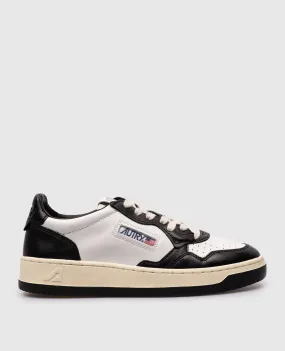 AUTRY White leather Medalist sneakers with logo patch