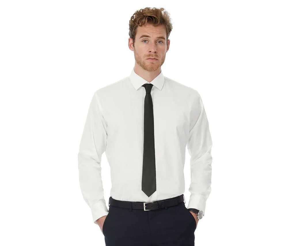 B&C BC710 - Camisa manga Larga Black Tie para hombre - Coffee Bean