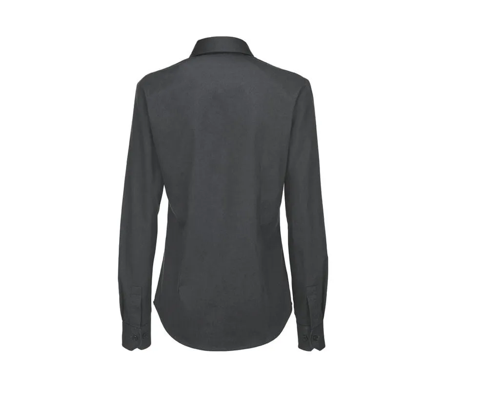 B&C BC716 - Camisa Sharp Manga Larga para mujer - Gris oscuro