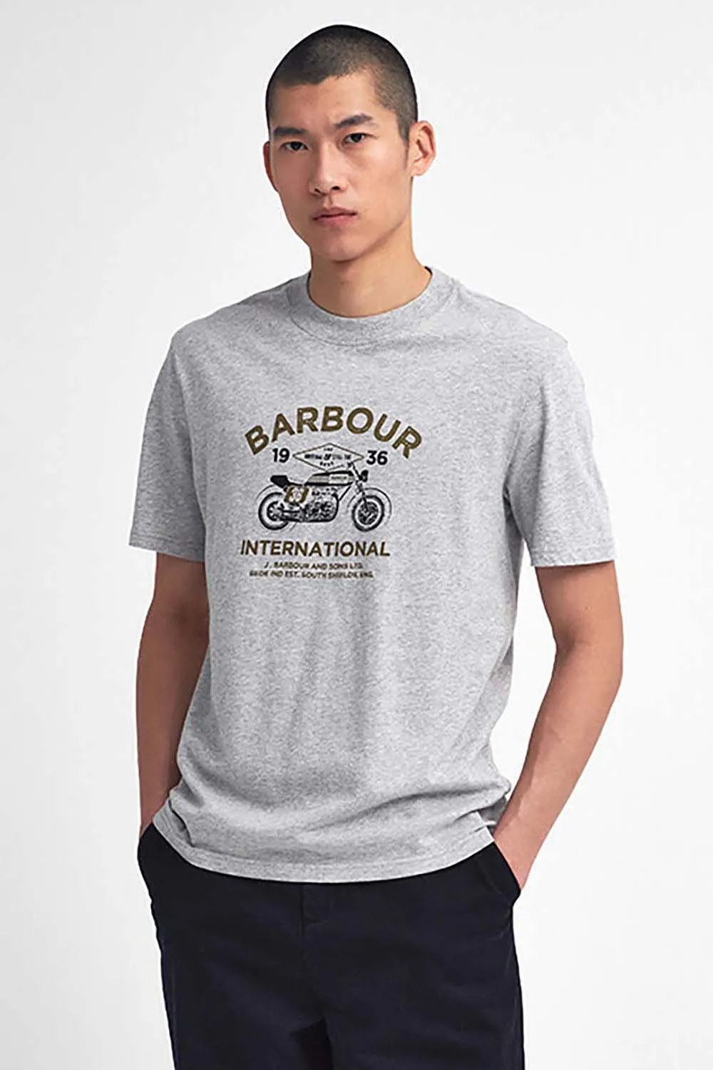 Barbour International Camiseta Café Graphic