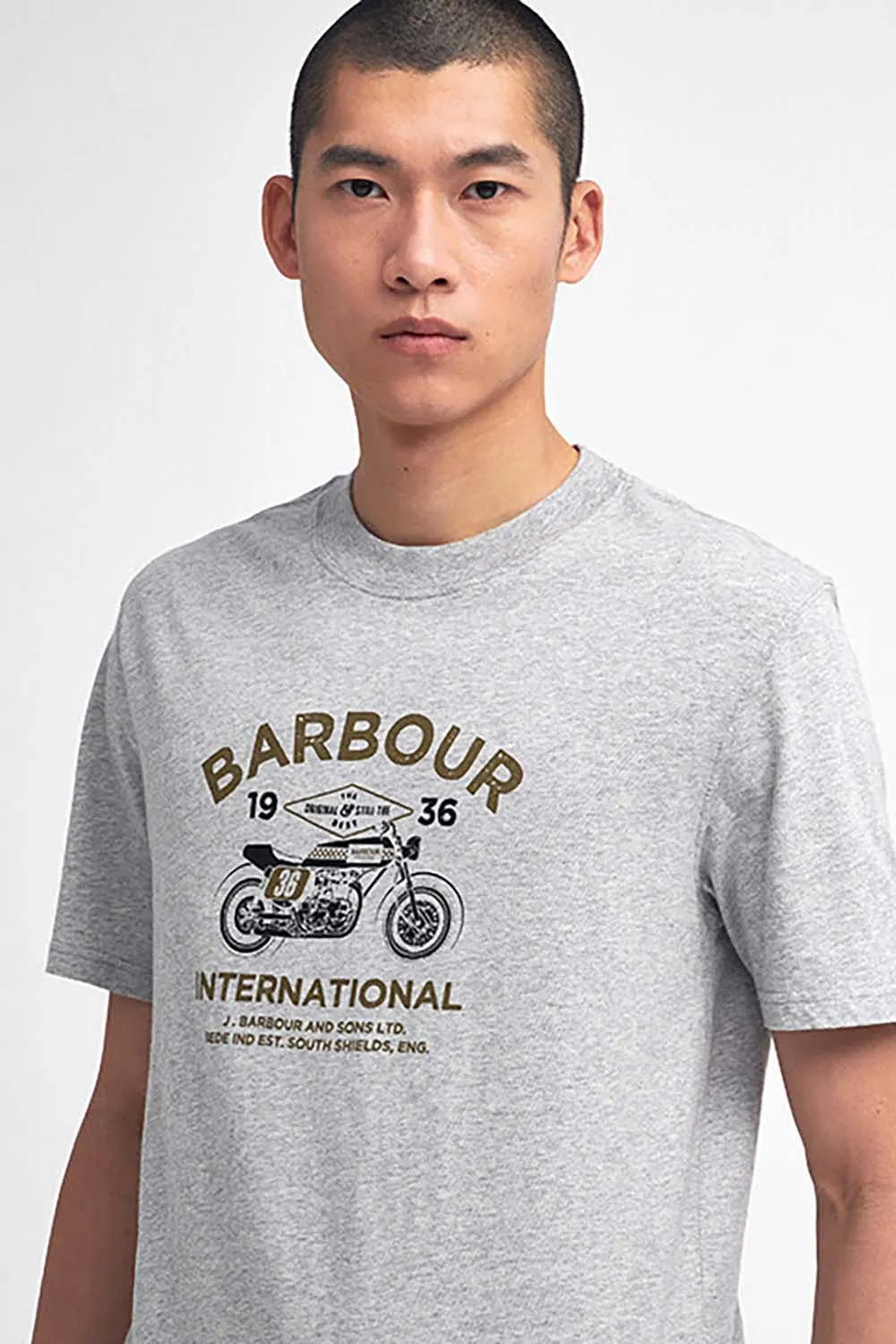 Barbour International Camiseta Café Graphic