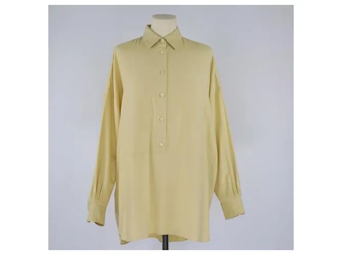 Camisa de manga larga amarilla Loro Piana Amarillo 