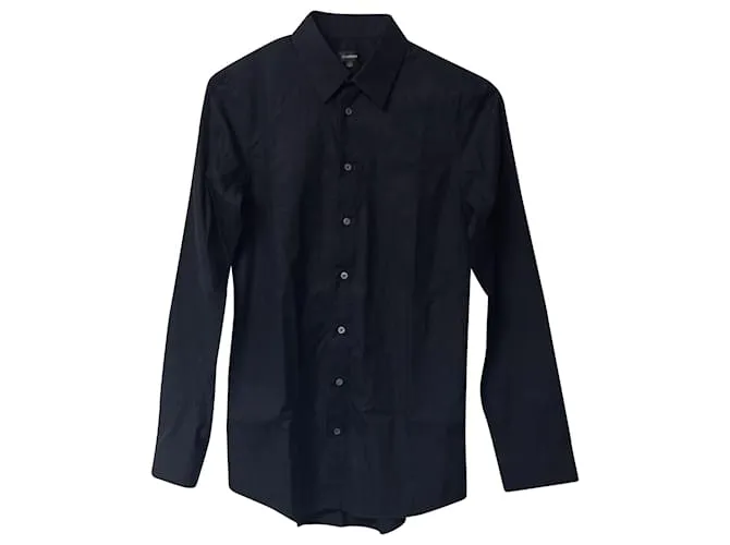 Camisa Jil Sander de manga larga en algodón negro 