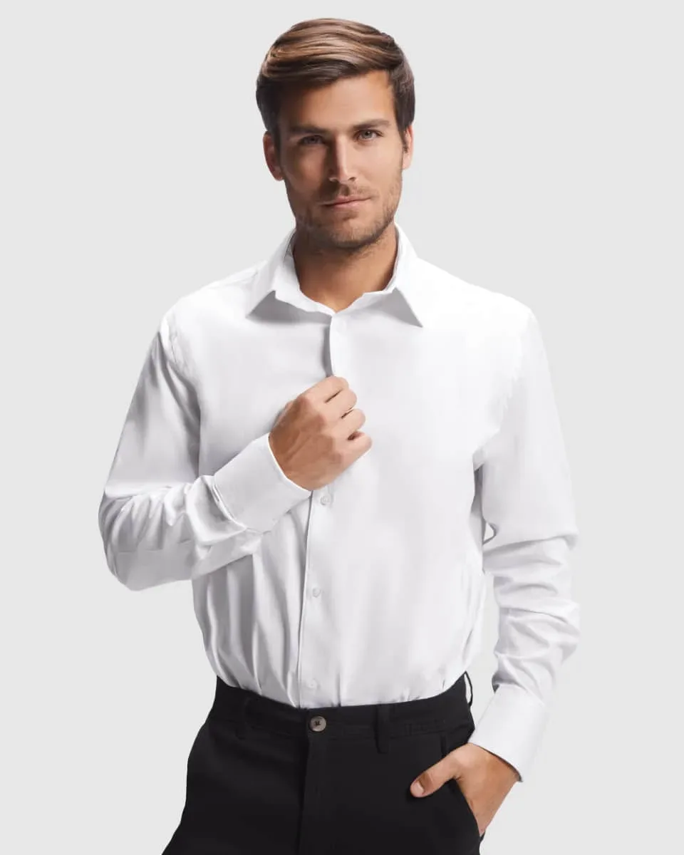 Camisa Laboral Roly Moscú 5506 Hombre Manga Larga