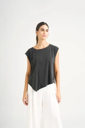 Camiseta Luz en tejido de punto para mujer detalle millaré