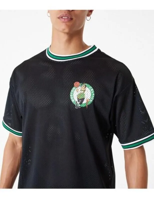 Camiseta New Era Nba Os Mesh Tee Boscel Negro