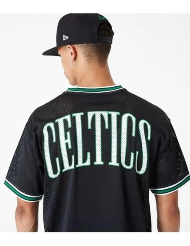 Camiseta New Era Nba Os Mesh Tee Boscel Negro