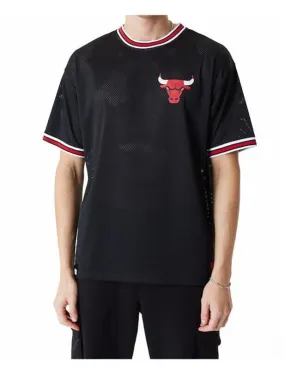 Camiseta New Era Nba Os Mesh Tee Negro Rojo