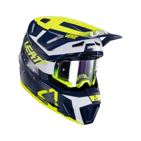 Casco de Cross con Gafas Leatt Kit Moto 7.5 V24 Azul