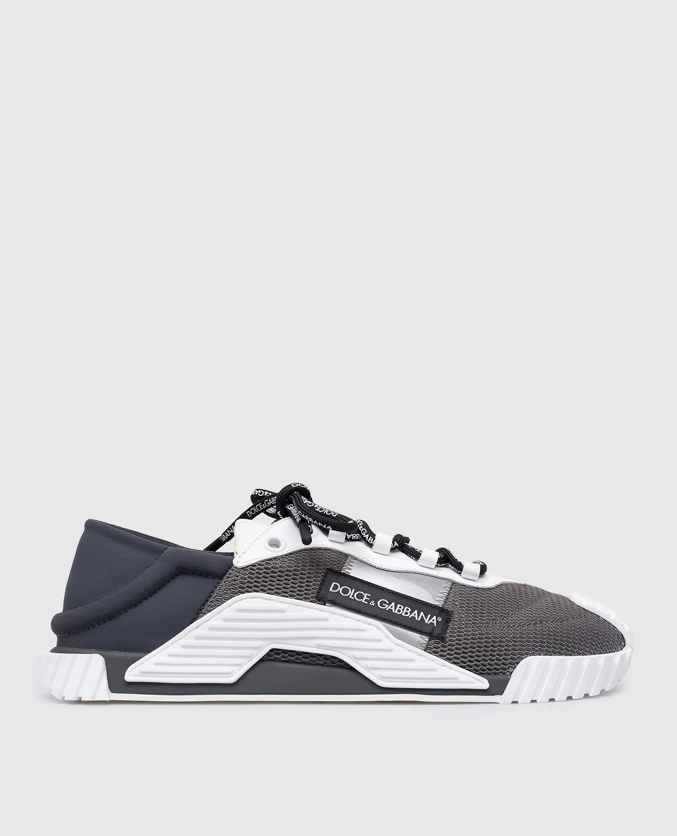 Dolce&Gabbana NS1 logo combo sneakers in gray