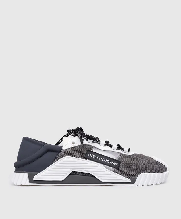 Dolce&Gabbana NS1 logo combo sneakers in gray