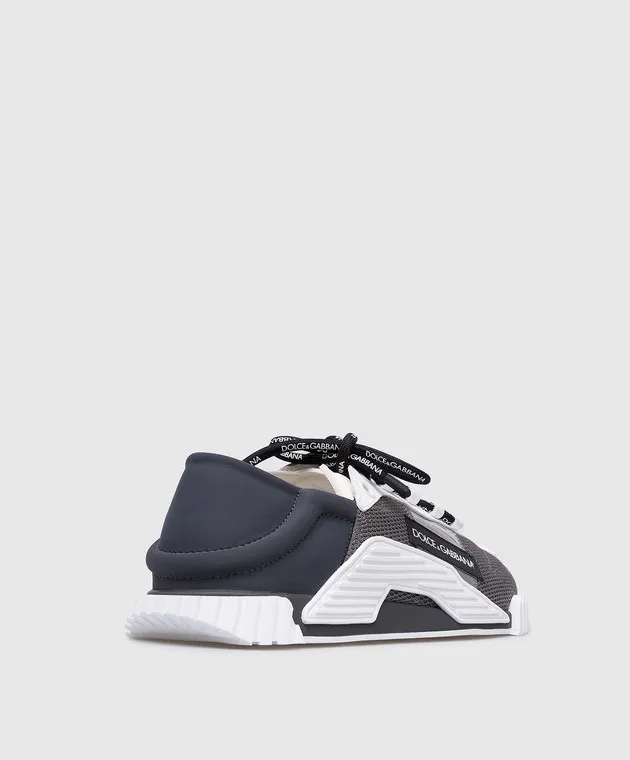 Dolce&Gabbana NS1 logo combo sneakers in gray