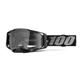 Gafas de Cross 100% Armega Negras Lente Transparente 