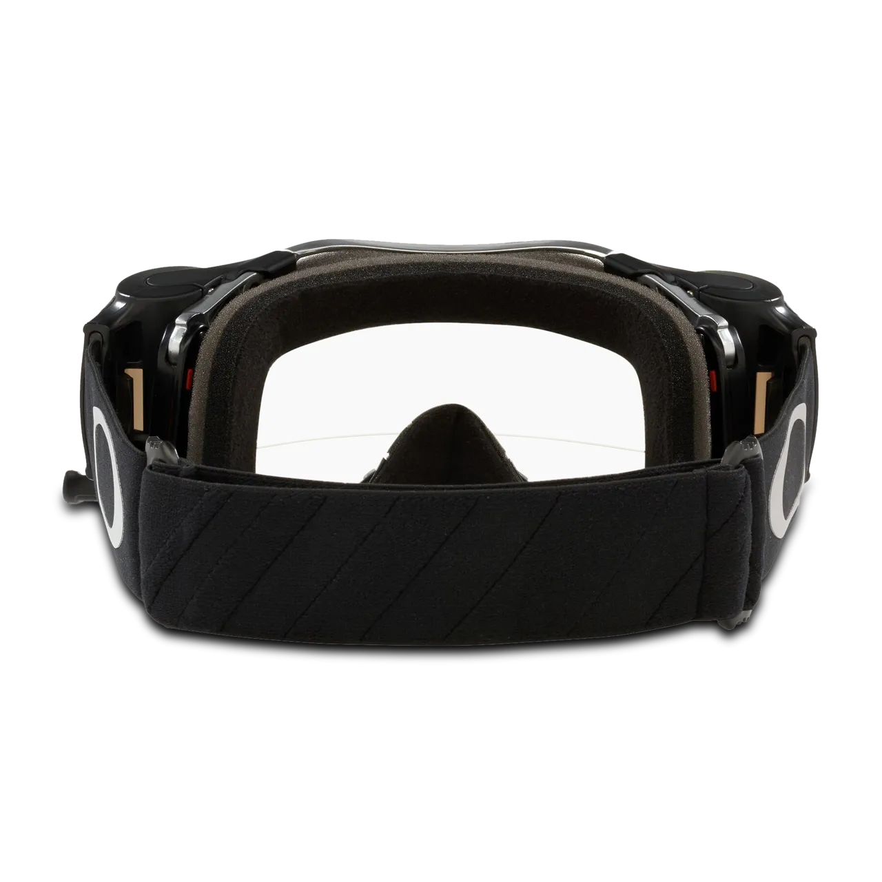 Gafas de Cross Oakley Airbrake Tuff Blocks Gunmetal Negro Roll Off Transparente