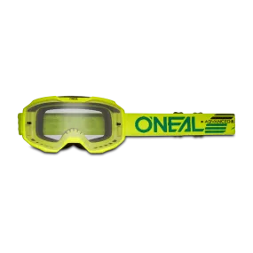 Gafas de Cross O'Neal B-10 Solid Amarillo Neón-Transparente 