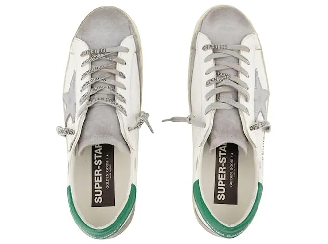 Golden Goose Deluxe Brand Super-Star Sneakers - Golden Goose - Multi - Cuero Blanco 