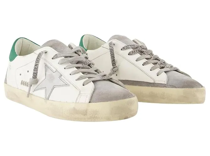 Golden Goose Deluxe Brand Super-Star Sneakers - Golden Goose - Multi - Cuero Blanco 