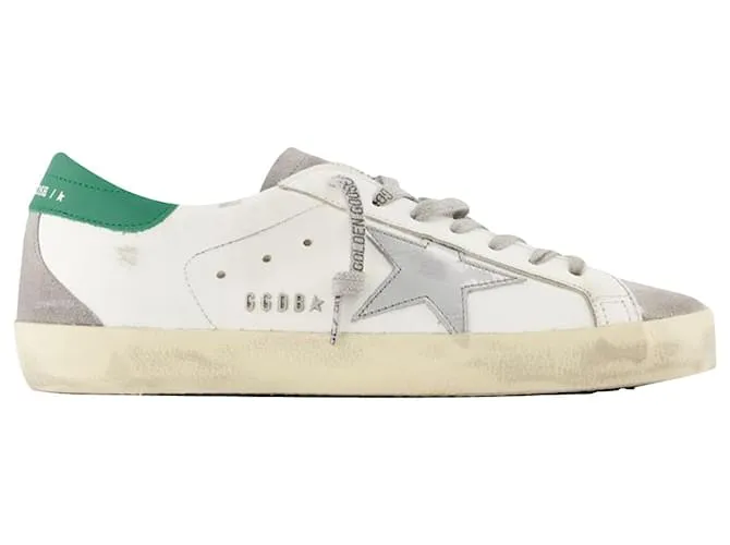 Golden Goose Deluxe Brand Super-Star Sneakers - Golden Goose - Multi - Cuero Blanco 