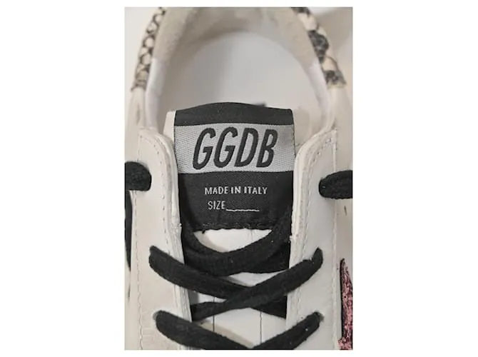 Golden Goose Superstar Low Top Sneakers en Cuero Blanco Crudo 