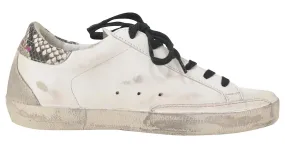 Golden Goose Superstar Low Top Sneakers en Cuero Blanco Crudo 