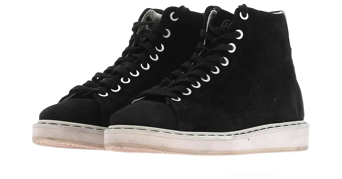 GOLDEN GOOSE Zapatillas T.UE 37 Cuero Negro 