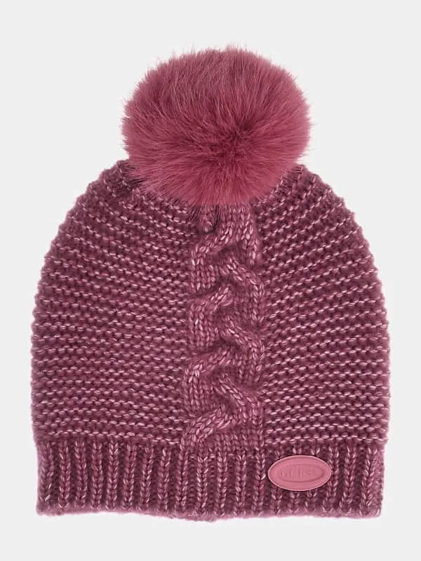 GUESS Pom-Pom Beanie