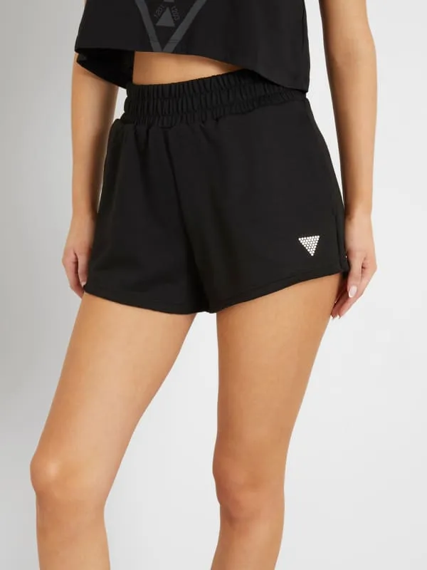 GUESS Rhinestones Logo Shorts