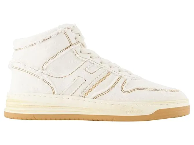 H630 Sneakers - Hogan - Crema - Denim Castaño Beige 