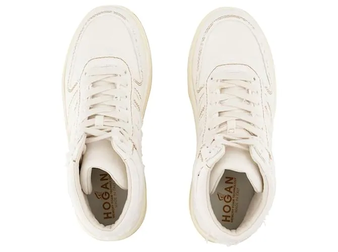 H630 Sneakers - Hogan - Crema - Denim Castaño Beige 