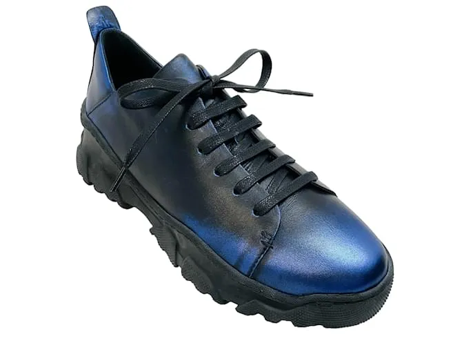 Henry Béguelin Zapatillas Elletrico azul metalizado Henry Beguelin 