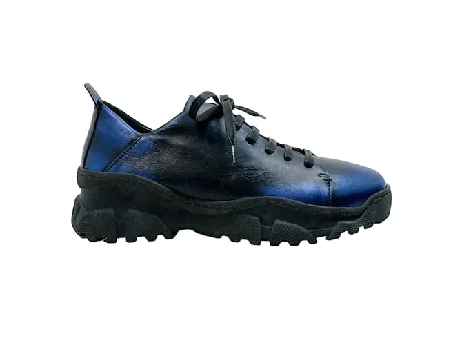 Henry Béguelin Zapatillas Elletrico azul metalizado Henry Beguelin 