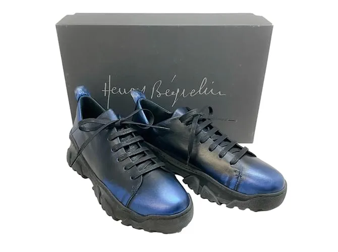 Henry Béguelin Zapatillas Elletrico azul metalizado Henry Beguelin 