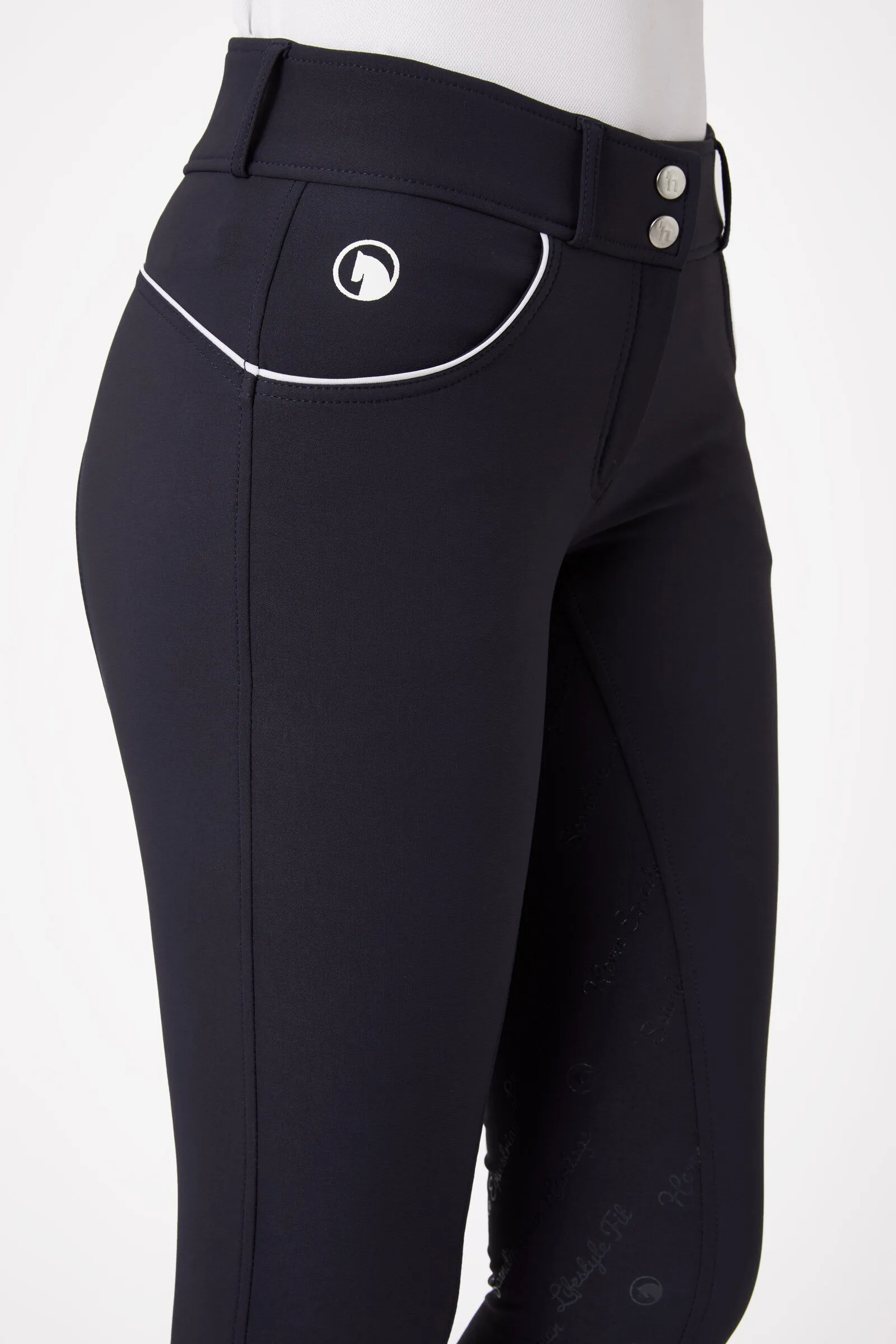 Horze Pantalones de Montar con AsientoCompleto de Silicona para Mujer Nordic Performance