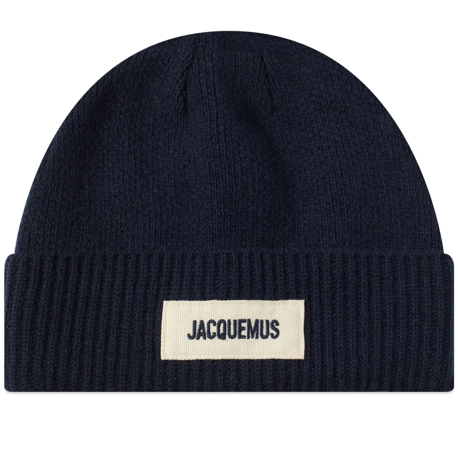 Jacquemus Patch Logo Beanie Navy