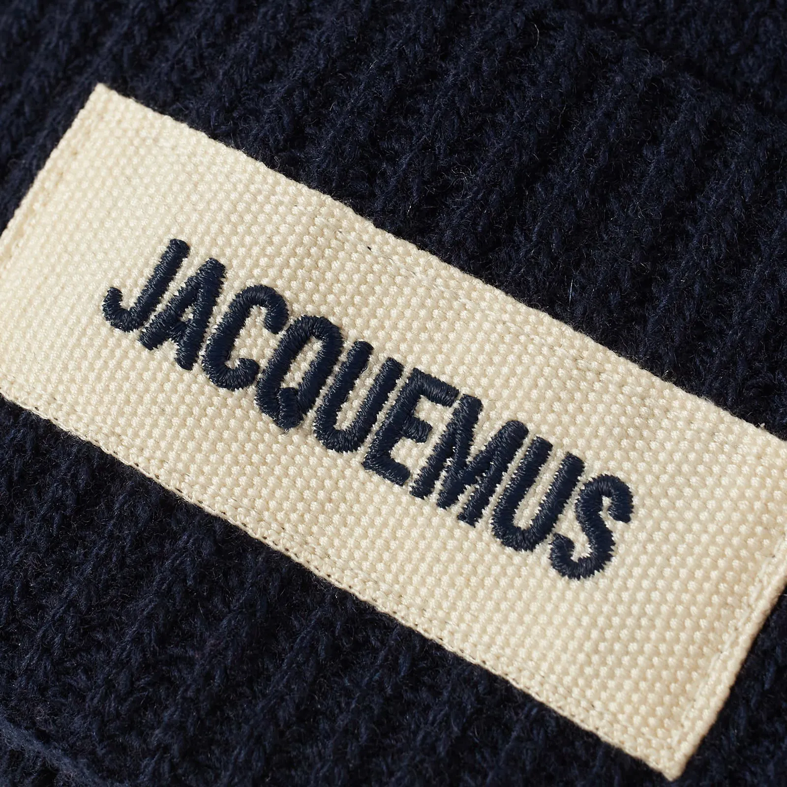 Jacquemus Patch Logo Beanie Navy