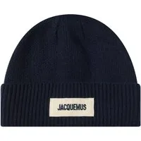 Jacquemus Patch Logo Beanie Navy