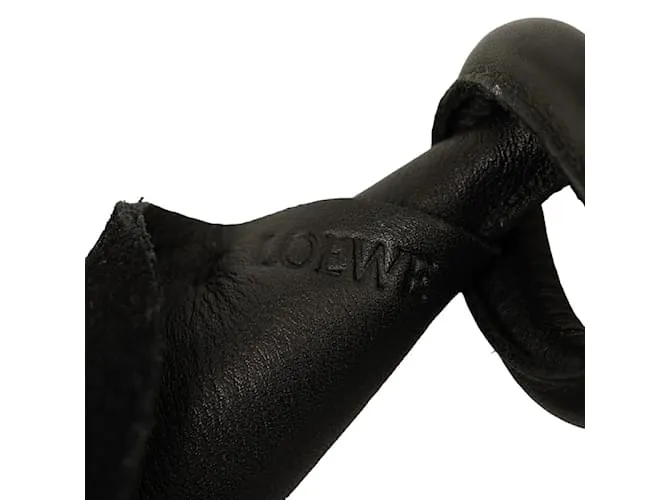 Llavero de cuero Loewe negro en muy buen estado 