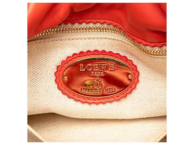 LOEWE Bandolera Flamenco con borlas en relieve rojo Roja 