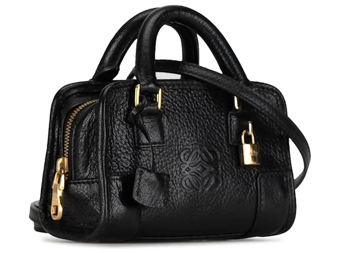 LOEWE Micro Amazona Negra Negro 