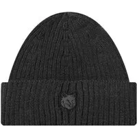 MAISON KITSUNÉ Fox Head Patch Ribbed Beanie