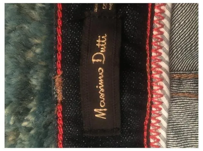 Massimo Dutti Pantalones Azul oscuro 