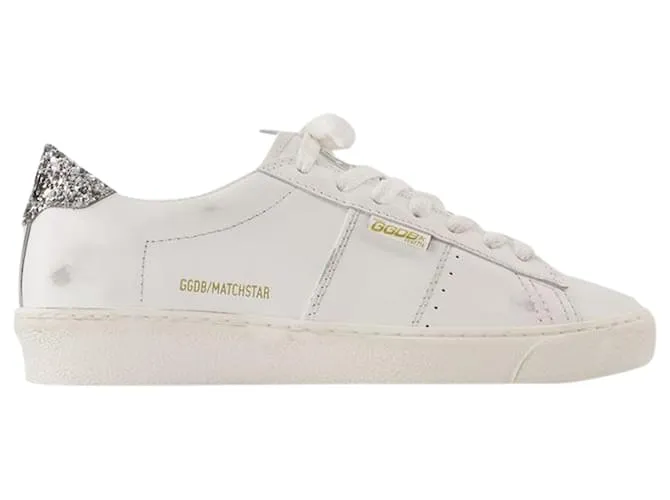 Matchstar Sneakers - Golden Goose Deluxe Brand - Cuero - Blanco/Plata 