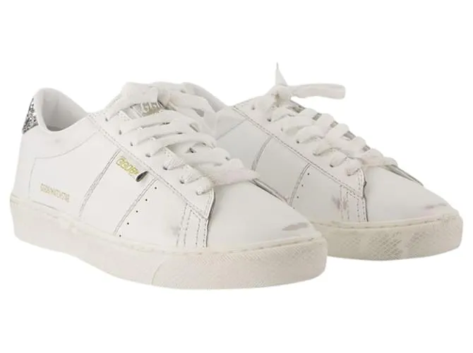 Matchstar Sneakers - Golden Goose Deluxe Brand - Cuero - Blanco/Plata 